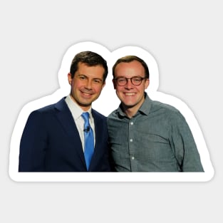 Pete Buttigieg and Chasten Glezman Buttigieg Sticker